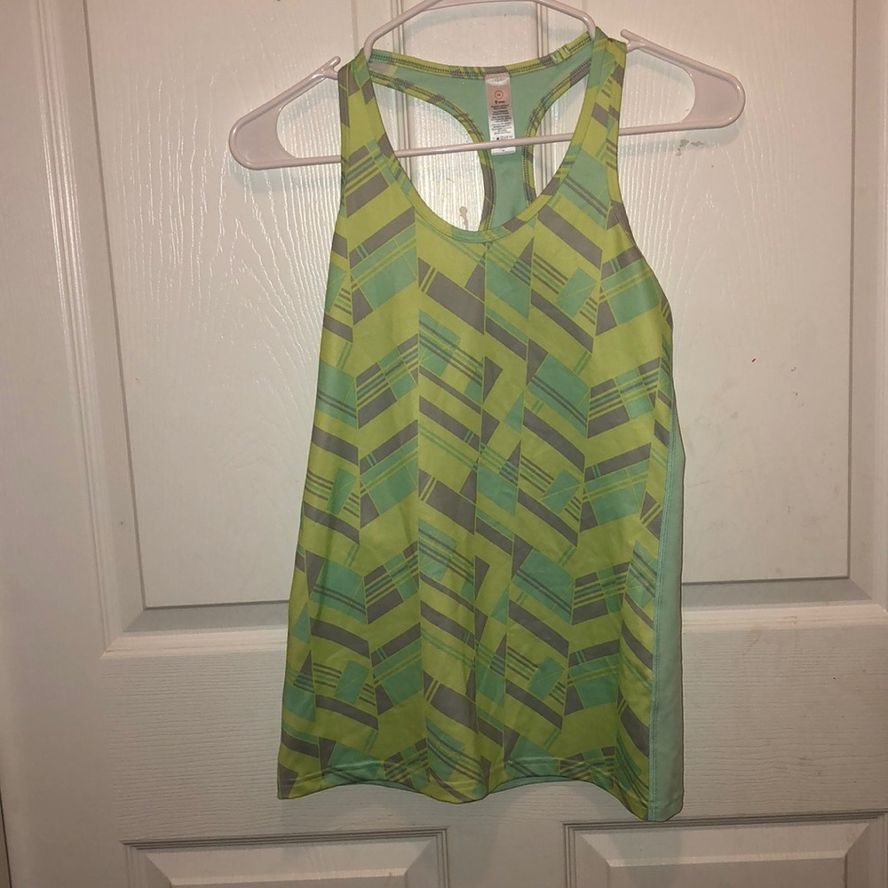 ivivva lime green tank top